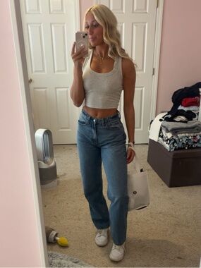 Abercrombie High Rise Taper Jeans